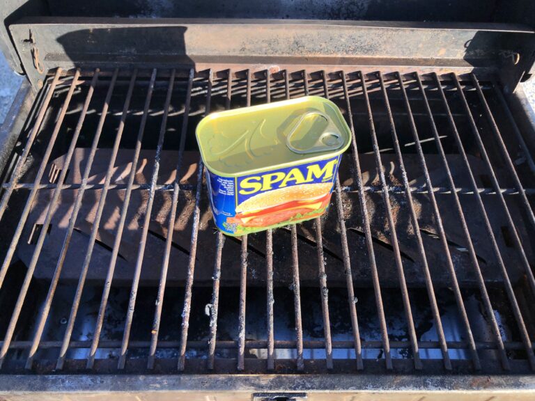 camping, stove, SPAM, fire, grill